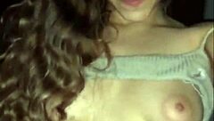 Brunette babe's creampie in homemade porn