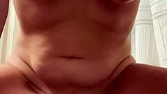 wife turns nasty slut with cucumber fucking