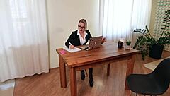 Interviewing a big ass MILF for the casting with Andre Love