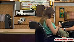 watch this huge-boobed brunette babe get railed by the pawn keeper?