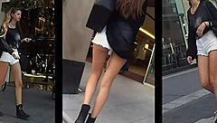 Hidden cam captures sexy babe using toys for fingering and masturbation, showing her tits and ass in pov