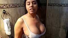 Sarah Rosa Washing Her Sexy Panties In Lingerie Fetish Scene With Big Tits And Ass