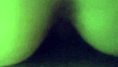 wife bent over in position