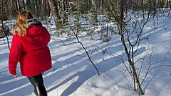 Big Ass In Torn Leather Leggings Gets Cum Covered