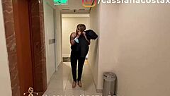 I introduced my hot blonde friend with big tits and ass