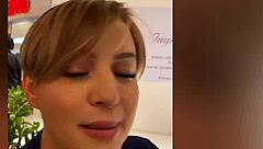 I introduced my hot blonde friend with big tits and ass