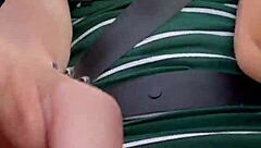 public flashing leads to quick clothed sex outdoors