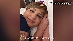 I introduced my hot blonde friend with big tits and ass