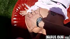 Sarah Kelly Touches Herself In Stockings