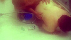 BBW wife bathes, but can she handle shower sex and cumshot?