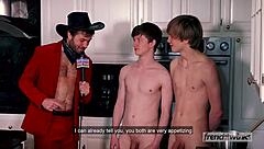 Naked Twink Contest Where FELIX And JUSTIN Compete With MONSTER COCKS