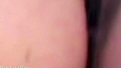 Getting that close-up creampie at the gloryhole with my hairy partner