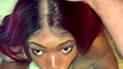 Ebony Slut Degraded In Sloppy Blowjob And Hardcore Assfucking