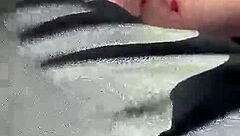 mia teases in car outdoors