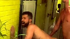 Amateur gay takes on big cock in HD video