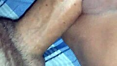 The brunette gets her pussy fucked hard