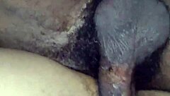 She rides that BIG COCK in POV, her wet ebony pussy getting fucked hard.