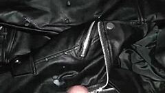 Sperma on My Step Sister's Leather Jacket
