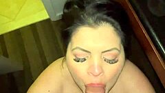 Watch this mature milf sucking cock like a pro.