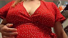Painting on my boobs: A creative way to enjoy big natural tits