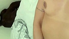 45yo MILF Stepmom Helps Stepson Jerk Off Huge Black Cock