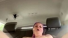 i was usin a vibrator and finger fuckin laina marie in the truck outdoors, her big tits bouncin and shaved pussy gettin wet
