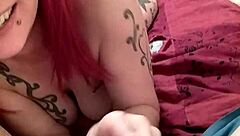 I give an amateur blowjob to my lover passionately