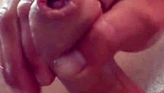 Watch this young solo guy jerk his cock hard during intense masturbation!