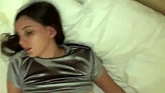 Stepbro pounds stepsister's ass with cum in hotel room