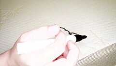 Teen 18+ bound in foot worship