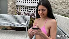 Petite Teen Deepthroats Cock In POV, Aiming For Face