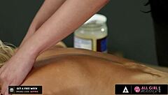 All Girl Massage - Busty Tiffany Watson Wants Megan Sage To Put Extra Coconut Oil On Her Pussy 😏