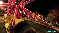 Outdoor adventures with young women and mature ladies in public settings