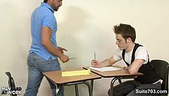 Hardcore gay sex in the classroom