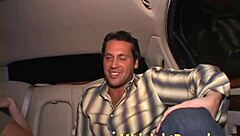 Busty teen Ariana Jollee gives a blowjob and rides in a car
