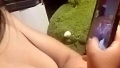 Neighbor Brunette Coed Fucks Guy with Strapon on Desk