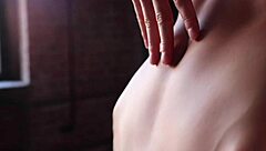 teen blonde in costume performs solo webcam show