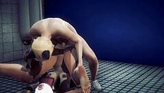 hilda fucks in toilet