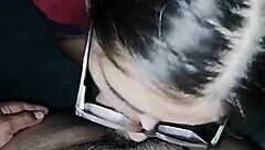 wife gives blowjob and swallows everything