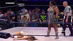 Brooke tessmacher completes wrestling in garage