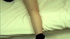 Asian maid pleasured in hotel room