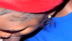 My Favorite Ebony Teen Deepthroats Big Cock for Wet Creampie