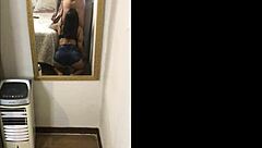 Ebony goddess jessica dawn in an interracial scene with a facial