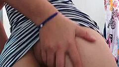 The sexy colombian latina CHICA starts MASTURBATING her VAGINA in a FETISH session. She moans loudly.