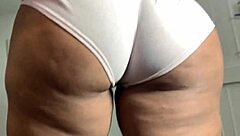 Big ass Latina MILF gets her cock in her mouth and ass