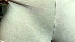 Latina stepsister shows tight pussy in cameltoe shorts.