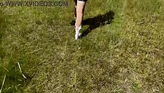 Foam feet foot fetish video with barefoot scenes and amateur enthusiasts