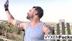 sexy vyxen steel lets him cum all over her huge tits 😏💦