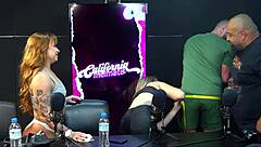 California TV measures butts and chests of hot amateurs