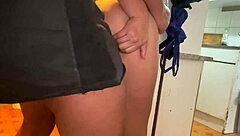 Thrilling fuck with stepsister in bathroom almost caught